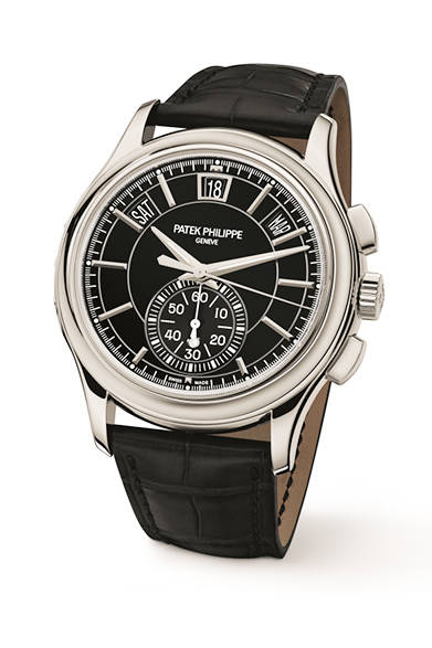 <strong>Annual Calendar Chronograph 5905P</strong><br/>Case: 950 Platinum<br/>Diameter: 42mm<br/>Thickness: 14.03mm<br/>Movement: Self-winding (Cal. CH 28-520 QA 24H)<br/>Functions: Month, day, and date display (Annual Calendar mechanism requiring adjustment only once a year on March 1st), Chronograph (60-minute counter)<br/>Strap: Alligator<br/>Water resistance: 3 bar<br/>Release: Scheduled for Autumn 2015<br/>Estimated price: ¥8,092,800<br/>