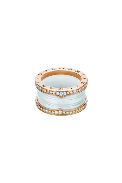 Ring [Pink gold × diamond × white ceramic] ¥534,600