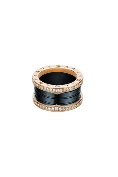 Ring [Pink gold × diamond × black ceramic] ¥534,600