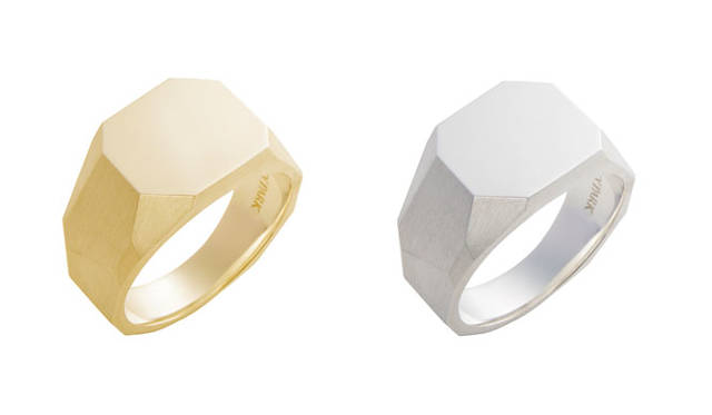 <strong>530PARK｜530パーク</strong><br />"FIVE THIRTY PARK" Crystal facet ring (K18YG) ¥216,000, Crystal facet ring (Silver) ¥27,000