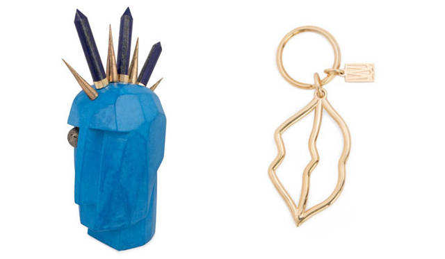 <strong>530PARK｜530パーク</strong><br />Object (Lapis lazuli / Quartz / Bezel / K22 / Gypsum / Bronze) ¥1,296,000, Keychain ¥24,840
