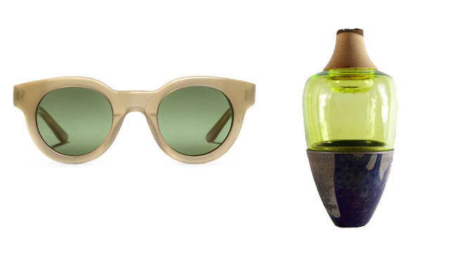 <strong>530PARK｜530パーク</strong><br />Sun buddies Sunglasses ¥22,680, Utopia & Utility Flower vase ¥118,800