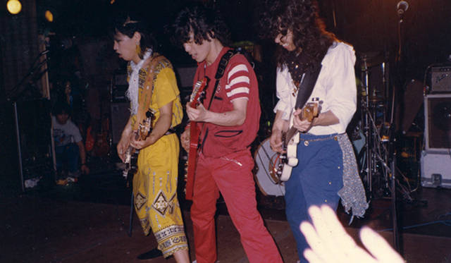 From left: Tōben Yukawa, Tsuyoshi Ujiki, Kōichi Takahira in 1982