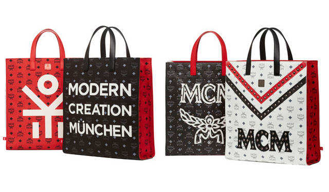 <strong>MCM</strong><br The MCM × EKOCYCLE™ Collaboration Line Tote Bag