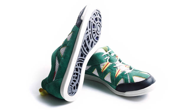 This sole design is inspired by the sun and wind.