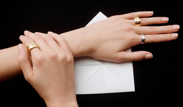 Chic quilting motif adds elegance to your hands.