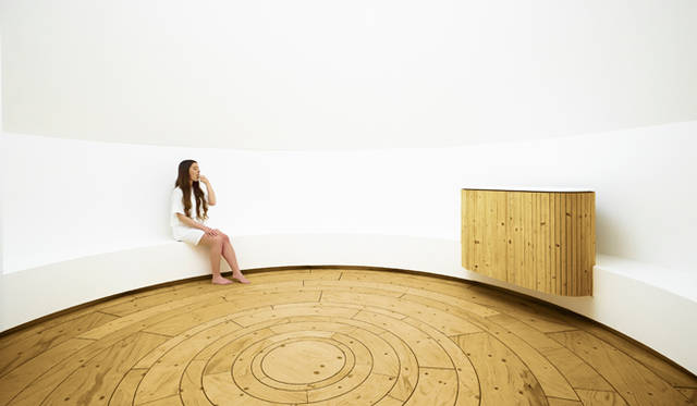 Zone 3, Scene 2, designed to evoke the feeling of entering the trunk of a tree, allowed visitors to hear the echo of their own voices in silence.