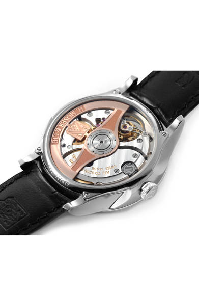 <strong>Venture Tourbillon Dual Time</strong><br />Case | 18k White Gold<br />Diameter | 41.5mm<br />Thickness | 14.3mm<br />Movement | Automatic (Cal. HMC 802)<br />Functions | Tourbillon, dual time zone display (red sub-hand indicates home time)<br />Strap | Alligator<br />Water Resistance | Daily water resistance<br />Release | Available Now<br />Estimated Price | ¥12,150,000<br />