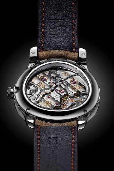 <strong>Endeavour Perpetual Calendar</strong><br />Case | 18k White Gold<br />Diameter | 40.8mm<br />Thickness | 12.9mm<br />Movement | Manual-winding (Cal. HMC 341)<br />Functions | Perpetual calendar (date display at 3 o'clock, month display via central hand, leap year indicator on movement bridges), power reserve indicator<br />Strap | Alligator<br />Water Resistance | Daily water resistance<br />Release | Within 2015<br />Estimated Price | ¥6,912,000<br />