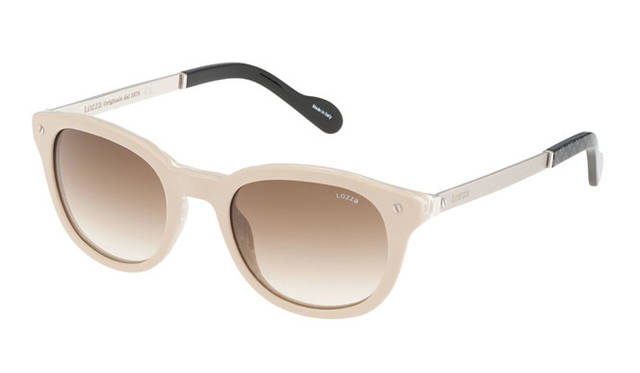 <strong>LOZZa</strong><br />Spring/Summer 2015 Collection | Sunglasses expressing an elegant "Made in Italy" style. Featuring a tie pattern on the end tips, this item represents the collection's design. FOSCOLO (SL4034 col.SYZM) ¥22,680