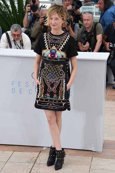Dress: Valentino<br />At the photo call for "Tale of Tales"