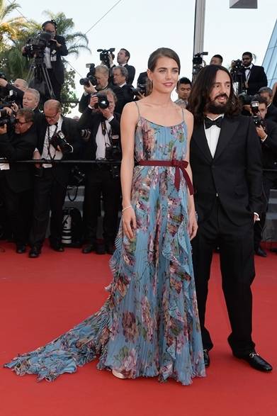 On Charlotte Casiraghi <br />Dress: Gucci<br />At the premiere of "Il Sorpasso"<br />Courtesy of Getty Images