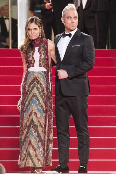 On Ayda Field<br />Dress: Valentino Couture<br />On Robbie Williams<br />Tuxedo: Valentino <br />At the premiere of "The Sea Of Trees"