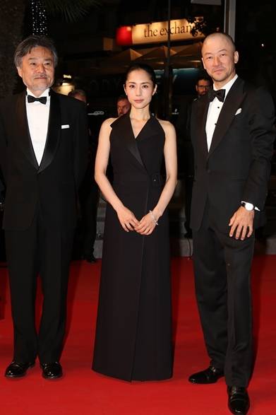 On Eri Fukatsu<br />Dress: Balenciaga<br />At the premiere of "Journey to the Shore"