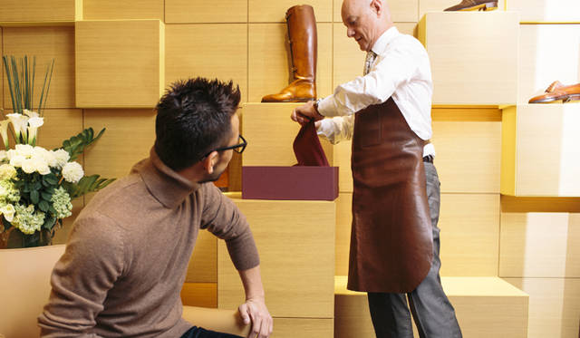 At John Lobb Marunouchi, François Madoz, John Lobb Master Last Maker, and Hidekazu Nakata