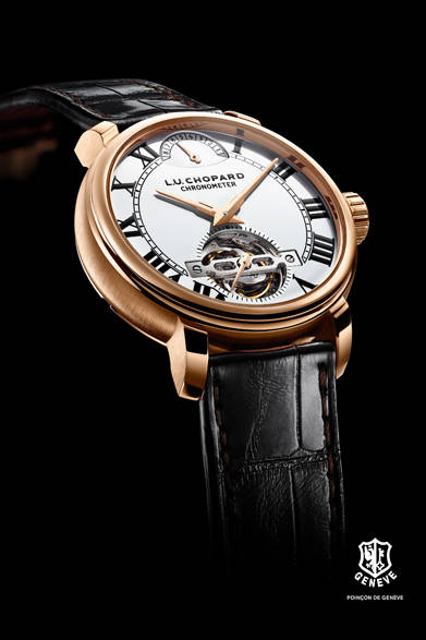 <strong>L.U.C 1963 トゥールビヨン</strong> <br /><br /> ケース｜18Kローズゴールド<br /> 直径｜40mm<br />厚さ｜10.6mm<br />ムーブメント｜手巻き（Cal.L.U.C 02.19-L1）<br /> 機能｜トゥールビヨン、パワーリザーブ表示<br /> ストラップ｜アリゲーター<br /> 防水｜50ｍ<br />限定数｜100本<br />発売時期｜今冬予定<br />予価｜1342万円（税別）<br />