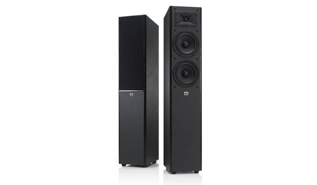 JBL<BR><strong>ARENA 180 BK</strong> (1 unit)<br>Price: Approx. ¥45,360 (incl. tax)<br>Type: 2-way floorstanding speaker (178mm cone x 2)<br>Dimensions: W217 x H1086 x D314mm<br>Weight: 15.2kg