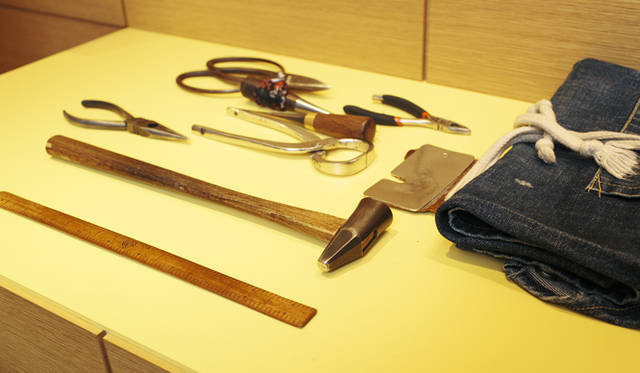 Tools brought by Mr. Naito