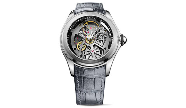 <strong>Heritage Bubble</strong><br />Case: Stainless steel<br />Diameter: 47mm<br />Thickness: 18.8mm (crystal: 8mm)<br />Movement: Automatic (Cal.CO 082)<br />Strap: Alligator<br />Water resistance: 10 bar<br />Release: Scheduled for June<br />Price: ¥1,274,400<br />
