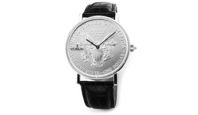<strong>Heritage Coin Watch</strong><br />Case: Silver (US $1 coin)<br />Diameter: 43mm<br />Thickness: 7.6mm<br />Movement: Automatic (Cal.CO 082)<br />Strap: Alligator<br />Water resistance: 3 bar<br />Limited edition: 100 pieces<br />Release: Available now<br />Price: ¥2,106,000<br />