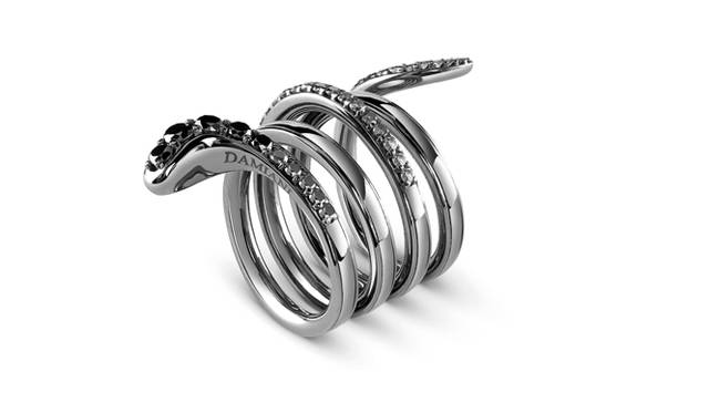 Ring [WG (Black Brunito finish x Black Diamond x Grey Diamond x Diamond)] ¥529,200
