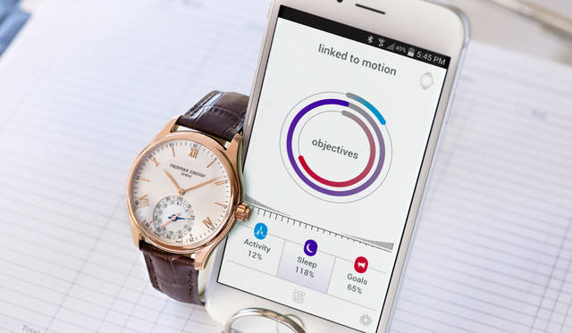 <strong>HOROLOGICAL SMARTWATCH</strong><br />Case | Rose gold-plated stainless steel<br />Diameter | 42mm<br />Movement | Quartz<br />Functions | Date, MotionX activity tracking, Get active alerts, Cloud backup and restore, Sleep cycle alarms, Sleep monitoring, Adaptive coaching, etc.<br />Strap | Brown calf<br />Water resistance | 5 ATM<br />Release | September onwards<br />(Scheduled for limited release at 6 stores from August 1st to August 31st)<br />Price | ¥199,800<br />