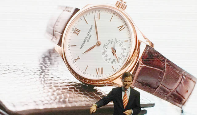 <strong>FC-285V5B4</strong><br>Dial | Silver, applied indices, rose gold-plated steel hands<br>Case | Rose gold-plated stainless steel<br>Diameter | 42mm<br>Movement | Quartz<br>Functions | Date, MotionX activity tracking, Get active alerts, Cloud backup and restore, Sleep cycle alarms, Sleep monitoring, Adaptive coaching, etc.<br>Strap | Brown calf<br>Water resistance | 5 ATM<br>Release | September onwards<br>(Scheduled for limited release at 6 stores from August 1st to August 31st)<br>Price | ¥199,800