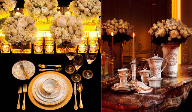 <strong>VERSACE｜ヴェルサーチ</strong><br />「VERSACE HOME 銀座店」　2014年に発表されたテーブルウェア「medusa gala」