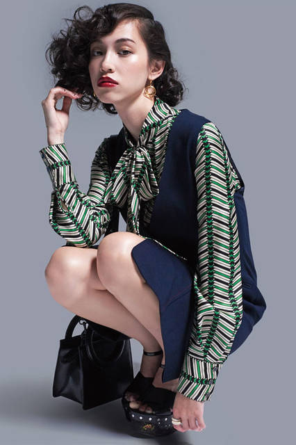 <strong>OPENING CEREMONY</strong><br />Kiko Mizuhara for OPENING CEREMONY 2015 FALL WINTER COLLECTION