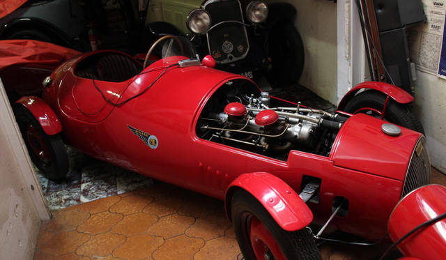 1948年ミナルディGM75。のちにF1にも進出することになるジャンカルロ・ミナルディの父ジョヴァンニが当時製作したモノポスト。ちなみにミナルディの本拠地ファエンツァは、イモラの隣町だ。