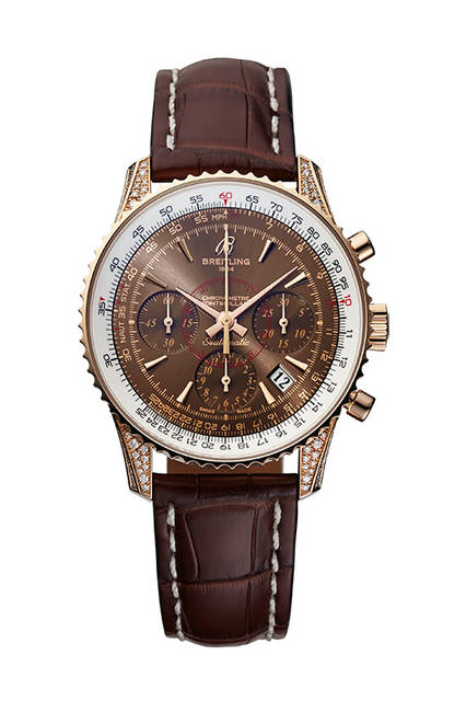 <strong>MONTBRILLANT 01 LIMITED TAKASHIMAYA SPECIAL EDITION</strong><br />Case | 18K Red Gold<br />Diameter | 40mm<br />Movement | Self-winding (Cal.01)<br />Functions | Chronograph (12-hour totalizer, 30-minute totalizer), date display, rotating slide rule operated by bidirectional bezel<br />Strap | Crocodile strap<br />Water resistance | 3 bar<br />Limited edition | 2 pieces<br />Price | ¥3,218,400