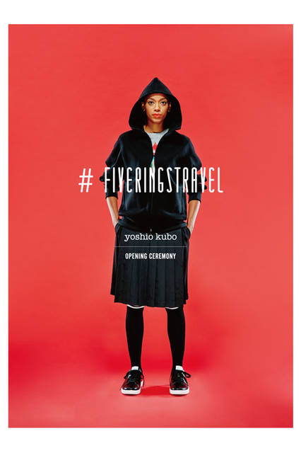 <strong>OPENING CEREMONY</strong><br />"yoshio kubo | OPENING CEREMONY" DEBUT COLLECTION Fall/Winter 2015-16 Sweatshirt ¥31,320, T-shirt ¥10,692, Pleated Pants ¥28,080