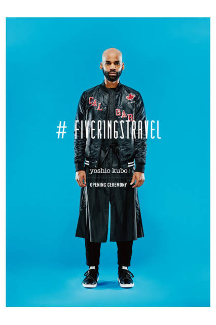 <strong>OPENING CEREMONY</strong><br />"yoshio kubo | OPENING CEREMONY" DEBUT COLLECTION Fall/Winter 2015-16 Stadium Jumper ¥63,720, Long Shirt ¥34,560, Sweatpants ¥23,760