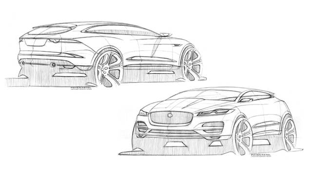 Jaguar F-Pace Design Sketch