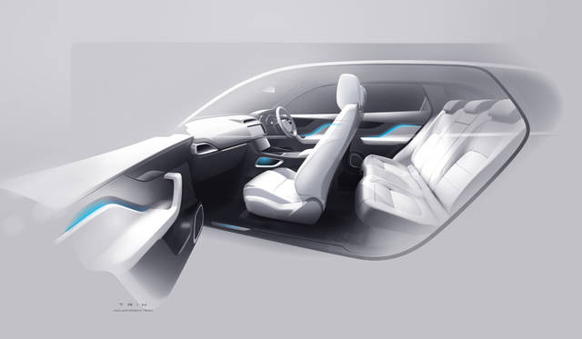 Jaguar F-Pace Interior Sketch