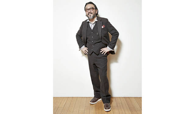 "The Stylist Japan × TAKEO KIKUCHI" three-piece suit: Jacket ¥72,360, Vest ¥36,720, Pants ¥31,320
