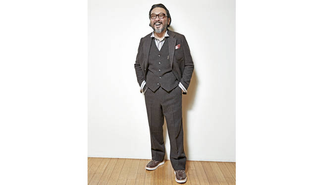 "The Stylist Japan × TAKEO KIKUCHI" three-piece suit: Jacket ¥72,360, Vest ¥36,720, Pants ¥31,320