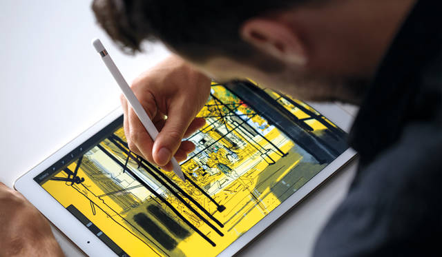 Supports operation with the separately sold Apple Pencil. It allows you to use the iPad like a canvas or notebook, with the precise drawing quality previously only achievable with a pen tablet.