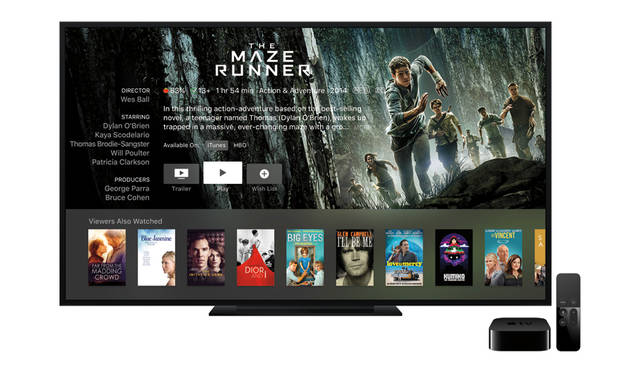 THE MAZE RUNNER, an early game to support tvOS. Games and interactive movies expand the world of home entertainment.