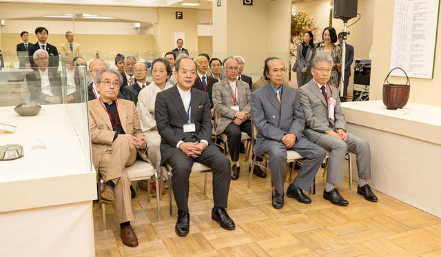 公募展「第62回 日本伝統工芸展」　オープニングセレモニーに参列した重要無形文化財保持者（人間国宝）および受賞者