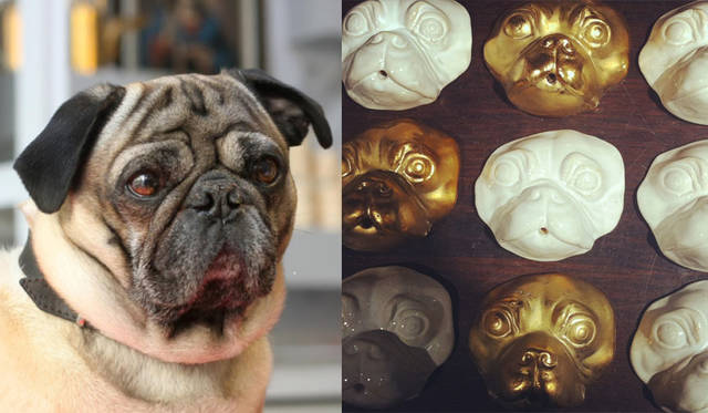 An incense holder inspired by his dog Carlos.