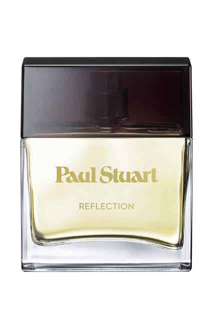 <strong>Paul Stuart</strong><br />An Eau de Parfum Reflection with a citrus-musk scent that embodies adult playfulness and elegance. ¥5,400. Available from October 16 (Fri).