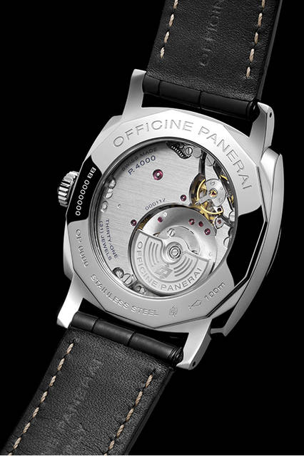 <strong>ラジオミール 1940 スリーデイズ オートマティック アッチャイオ−42mm</strong><br />ケース｜ステンレススチール<br />直径｜42mm<br />ムーブメント｜自動巻き（Cal.P.4000）<br />振動数｜2万8800振動／時<br />パワーリザーブ｜約72時間<br />防水｜10気圧<br />機能｜秒針ゼロリセット機構