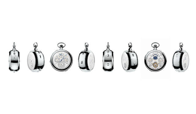 <strong>Reference 57260</strong><br />ケース｜18Kホワイトゴールド<br />直径｜98mm<br />厚さ｜50.55mm<br />ムーブメント｜手巻き（Cal.3750）<br />振動数｜1万8000振動／時<br />パワーリザーブ｜約60時間<br />機能｜レギュレータータイプの時・分・秒表示。球体ヒゲゼンマイを備えたアーミラリ天球儀トゥールビヨン・レギュレーター。3軸トゥールビヨン。12時間式の第２時間帯表示（時・分）。世界24都市のワールドタイム表示。12時間式ワールドタイムの昼夜表示。グレゴリオ暦永久カレンダー。グレゴリオ暦曜日表示。グレゴリオ暦月表示。グレゴリオ暦レトログラード日付表示。閏年表示。曜日番号の表示（ISO8601カレンダー）。その年における週番号表示（ISO8601カレンダー）。19年周期のユダヤ暦カレンダー。ヘブライ語曜日名。ヘブライ語月名。ヘブライ語日付表示。ヘブライ語セキュラーカレンダー。ヘブライ語世紀、10年、年表示。ユダヤ暦年の月数表示（12カ月または13カ月）。19年周期のゴールデンナンバー表示。太陽針による季節、春分・秋分、夏至・冬至、12星座表示。天文表示（オーナーの居住地で調整）。恒星時。恒星分。日出時刻表示（オーナーの居住地で調整）。日入時刻表示（オーナーの居住地で調整）。均時差。昼の長さ（オーナーの居住地で調整）。夜の長さ（オーナーの居住地で調整）。月相・月齢表示（1027年調整不要）。ヨム・キプール（ユダヤ教の贖罪の日）日付表示。レトログラード1/5秒クロノグラフ（コラムホイール1個）。レトログラード1/5秒スプリットセコンド・クロノグラフ（コラムホイール１個）。12時間積算計（コラムホイール１個）。60分積算計。シングルゴング＆ハンマーストライキング・アラーム。アラーム・ストライキング／サイレンス切り替え表示。ノーマルアラーム／カリヨン・ストライキング・アラーム選択表示。カリヨン・ストライキング機能と連結したアラーム機能。グラン・ソヌリ／プチ・ソヌリの選択が可能なアラームストライキング機能。アラーム・パワーリザーブ表示。5個のチャイムと5個のハンマーによるカリヨン・ウエストミンスターチャイム。グラン・ソヌリ・パッシングストライク。プチ・ソヌリ・パッシングストライク。ミニット・リピーター。ナイトサイレンス機能。完全に巻き上げられた状態で香箱を外すシステム。グラン・ソヌリ／プチ・ソヌリ・モード表示。サイレント／ストライキング／ナイト・モード表示。時間輪列用パワーリザーブ表示。ストライキング輪列用パワーリザーブ表示。巻き上げリューズポジション表示。ストライキングロック表示。二重香箱用巻き上げシステム。2位置・2方向の針合わせシステム。アラーム機能用埋め込み式巻き上げリューズ<br />限定数｜1本（アトリエ・キャビノティエによるオーダーメイド）<br />価格｜非公開<br />