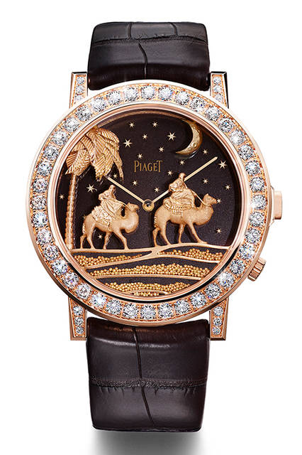 <strong>Piaget Mythical Journey</strong><br />Case: Pink gold<br />Diameter: 43mm<br />Movement: Manual winding (Cal. 830P)<br />Frequency: 21,600 vibrations/hour<br />Power reserve: Approx. 60 hours<br />Limited edition: 8 pieces worldwide<br />Release: To be determined<br />Price: ¥15.4 million (excluding tax)