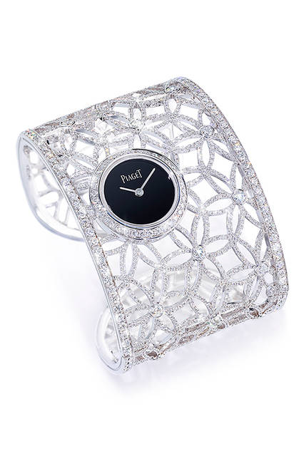 <strong>Piaget Mythical Journey</strong><br />Case: White gold with brilliant-cut diamonds<br />Movement: Quartz (Cal. 56P)<br />Bracelet: White gold with brilliant-cut diamonds<br />Release: To be determined<br />Price: ¥37.7 million (excluding tax)