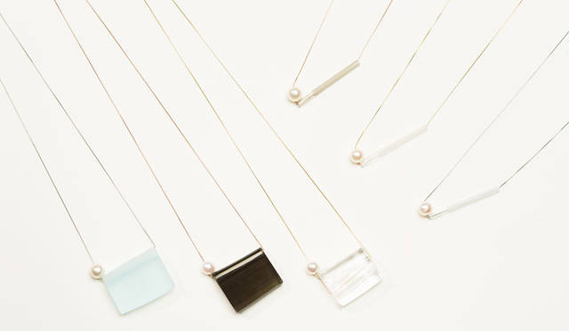 新作ジュエリーシリーズ「ウミナミパール」　collaborate with スガハラガラス<br />http://tokyodesignweek.jp/2015/exhibitors/details/007209.html