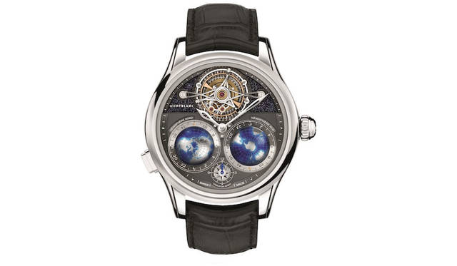 <strong>Villeret Tourbillon Cylindrique Nightsky Geospheres</strong><br />Case: White gold<br />Diameter: 47mm<br />Thickness: 15.38mm<br />Movement: Manual-winding (Cal. MB 68.40)<br />Frequency: 18,000 vibrations/hour<br />Power reserve: Approx. 48 hours<br />Water resistance: 3 bar<br />Functions: Tourbillon, Triple Time Zone<br />Limited edition: 18 pieces<br />Release: 2016<br />Price: €275,000 (JPY price TBD)