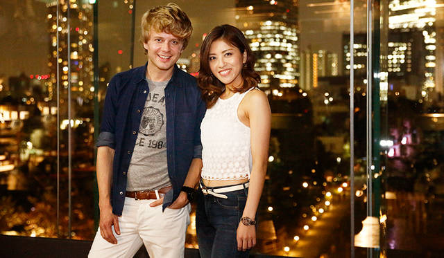 From the debut event held at Billboard Live Tokyo in Roppongi, Tokyo. Left: Wouter Hamel, Right: Stella.J.C