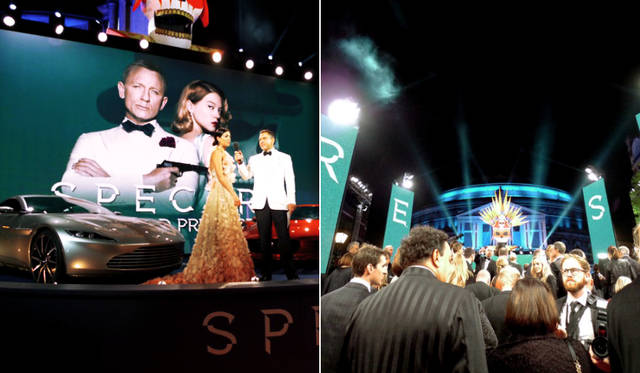 The world premiere of the James Bond film, as photographed by Mr. Takubo.